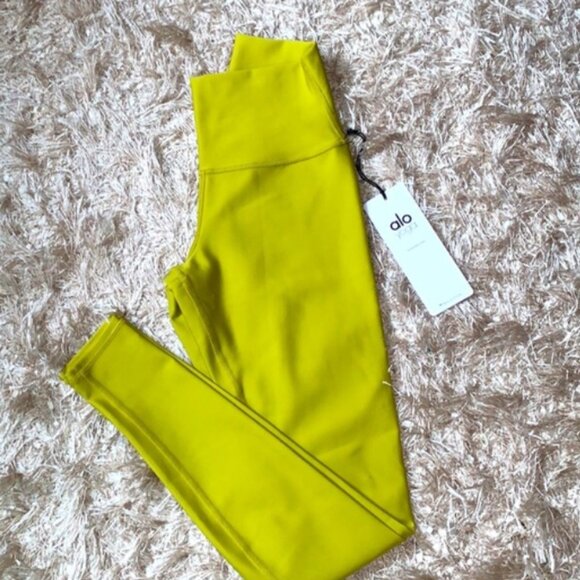 Alo Airlift High Waist Leggings Chartreuse NWT - Picture 16 of 16